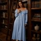 Casual maxi-jurk met blote schouders voor dames