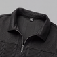 Heren T-shirt met lange mouwen en halve rits