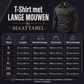 Heren T-shirt met lange mouwen en halve rits
