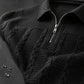 Heren T-shirt met lange mouwen en halve rits