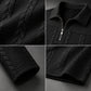 Heren T-shirt met lange mouwen en halve rits