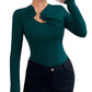 Top met uitgesneden details