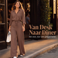 Dames jumpsuit met getailleerd overhemd