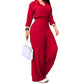Dames jumpsuit met getailleerd overhemd