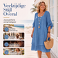 Zomerloze jurk met geplooide mouwen voor dames