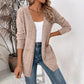 Casual gebreid vest met open voorkant voor dames