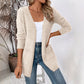 Casual gebreid vest met open voorkant voor dames