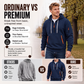 Heren casual sport hoodie met kwartrits