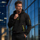 Heren casual sport hoodie met kwartrits
