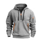 Heren casual sport hoodie met kwartrits