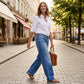 Stijlvolle Jeans met Wijde Pijpen en Relaxte Pasvorm