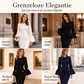 Elegant kokerjurk met ronde hals voor dames