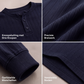 Casueel herenhenley shirt met lange mouwen