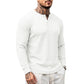 Casueel herenhenley shirt met lange mouwen