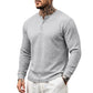 Casueel herenhenley shirt met lange mouwen