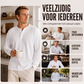 Casual geribbeld Henley overhemd met wafelmotief voor heren