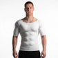 💪Heren-compressieshirt met uitneembare vulling – Muscle Shaper-bodybuildert-shirt, naadloos, korte mouwen, slanke pasvorm, 4-way stretch