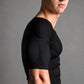 💪Heren-compressieshirt met uitneembare vulling – Muscle Shaper-bodybuildert-shirt, naadloos, korte mouwen, slanke pasvorm, 4-way stretch
