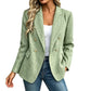 Vrouwen casual double-breasted blazer jas
