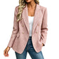 Vrouwen casual double-breasted blazer jas