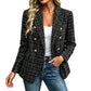 Vrouwen casual double-breasted blazer jas