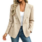 Vrouwen casual double-breasted blazer jas