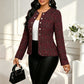 Vintage slim-fit tweedjasje voor dames
