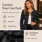 Vintage slim-fit tweedjasje voor dames