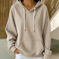 Gestreepte patchwork-hoodie voor dames