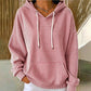 Gestreepte patchwork-hoodie voor dames
