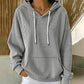 Gestreepte patchwork-hoodie voor dames