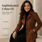 Warme, lange casual jas voor dames