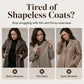 Warme, lange casual jas voor dames