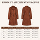 Warme, lange casual jas voor dames