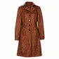Warme, lange casual jas voor dames