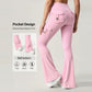 💖Yoga-broek voor dames met hoge taille, uitlopende pijpen en zakken