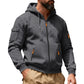 Heren jack met capuchon en volledige rits, cargo-stijl