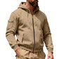 Heren jack met capuchon en volledige rits, cargo-stijl