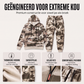 Warme camouflage hoodie en broek set voor heren