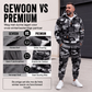 Warme camouflage hoodie en broek set voor heren