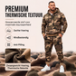 Warme camouflage hoodie en broek set voor heren