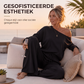 Off-shoulder top en wijde pijpen broekenset voor dames