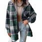 ❄️ Winter uitverkoop 50% korting🎉Women’s Classic Cozy Plaid Hooded Jacket