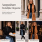 Dames gilet met knopen en zakken, lang model