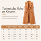 Dames gilet met knopen en zakken, lang model