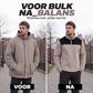 Thermische casual herenjas met kleurenblokken