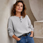 Casual sweatshirt met wafelpatroon voor heren