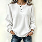 Casual sweatshirt met wafelpatroon voor heren