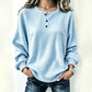 Casual sweatshirt met wafelpatroon voor heren