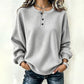 Casual sweatshirt met wafelpatroon voor heren